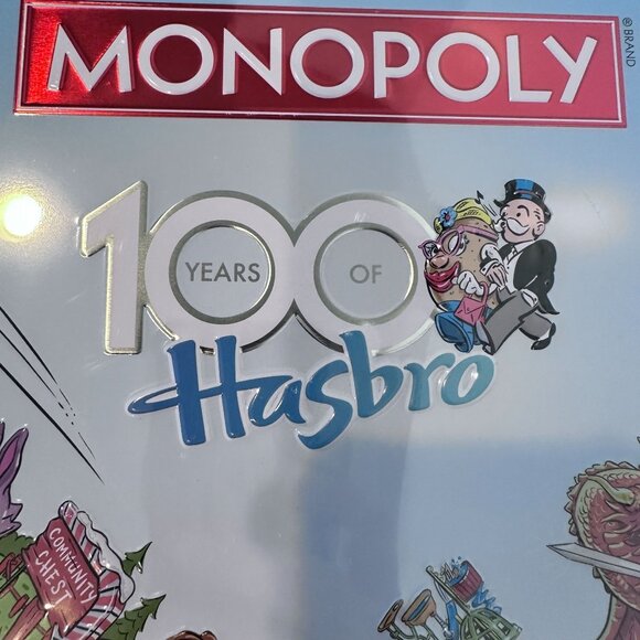 Monopoly 100 Years Of Hasbro Board Game in 3D Raised Collectable Tin NEW SEALED - Picture 4 of 10